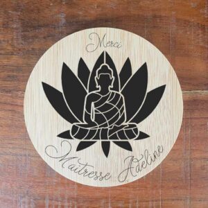 Dessous de verres bambou gravé