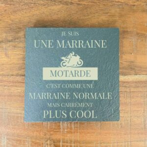 Dessous de verre en ardoise parfaits pour un cadeau motards