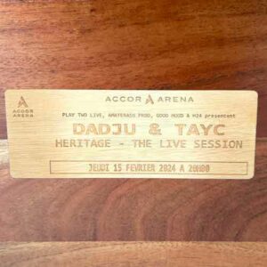 Plaque concert tayc et dadju