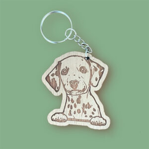 Porte-clés gravé avec dalmatien