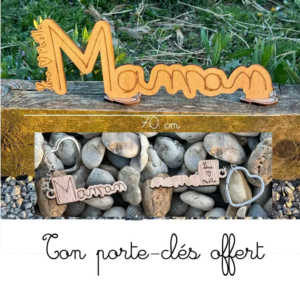 plaque personnalisée maman 70 cm